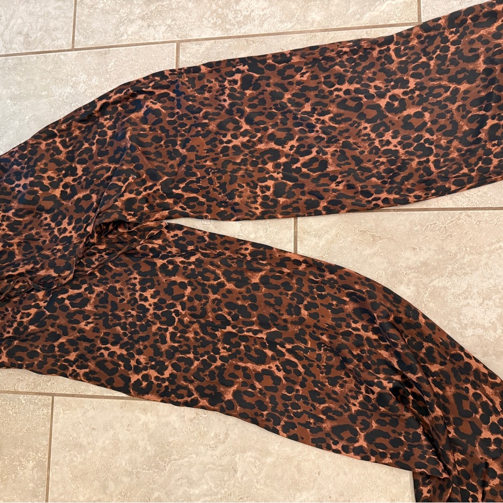 Topshop Leopard Print Pants